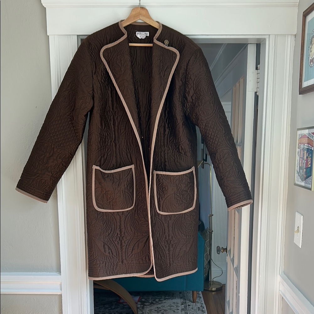 Brown Quilted Coat